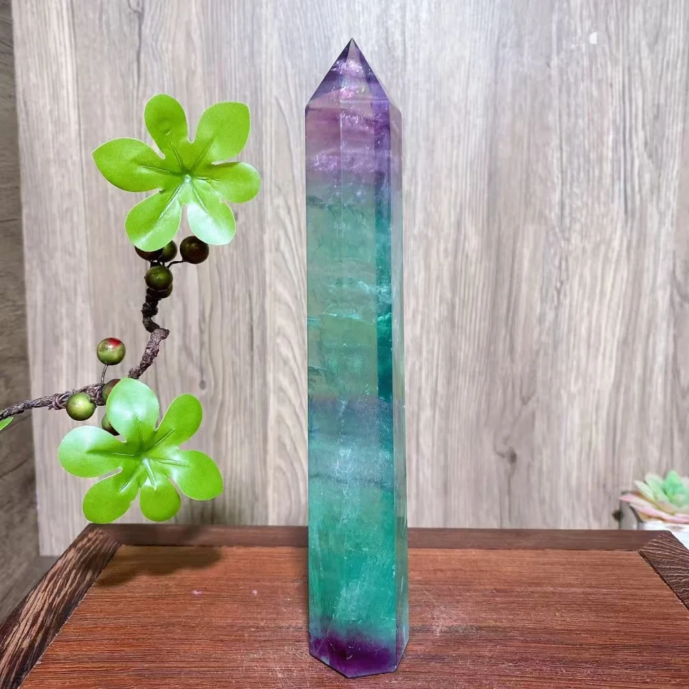 

Natural Clear Green Fluorite Towers Stone Healing Crystal Reiki Energy Home Decor Gift