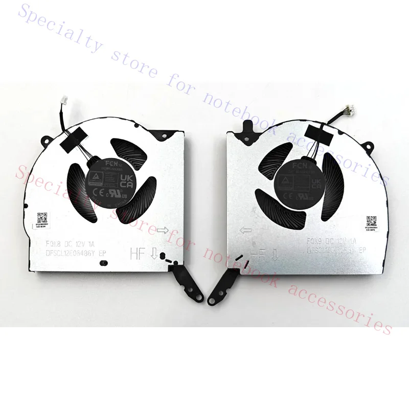 Nouveau ventilateur de refroidissement pour CPU et GPU du Lenovo Legion Pro 5 16ARX8 16IRX8, 12 V, modèle DFSCL12E06486Y-FQK8.