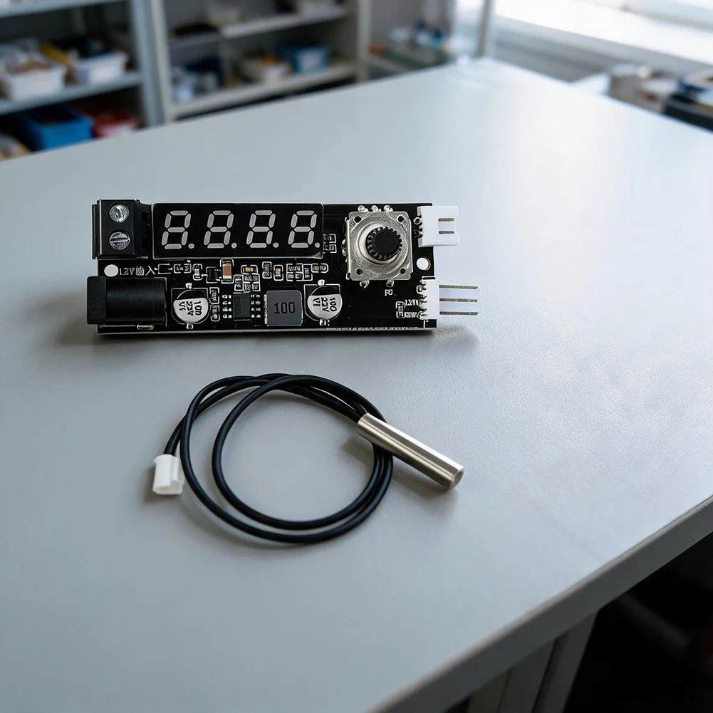 DC 12V 3A 2-3 Wire For Fan Temperature Controller Adjustable Voltage 0-12V Stepless Output Thermal Management Cooling System