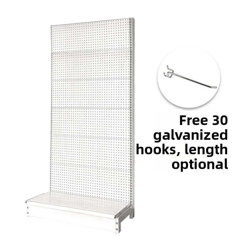 Shelf supermarket single and double-sided multi-layer stationery and jewelry store hook hole board shelf