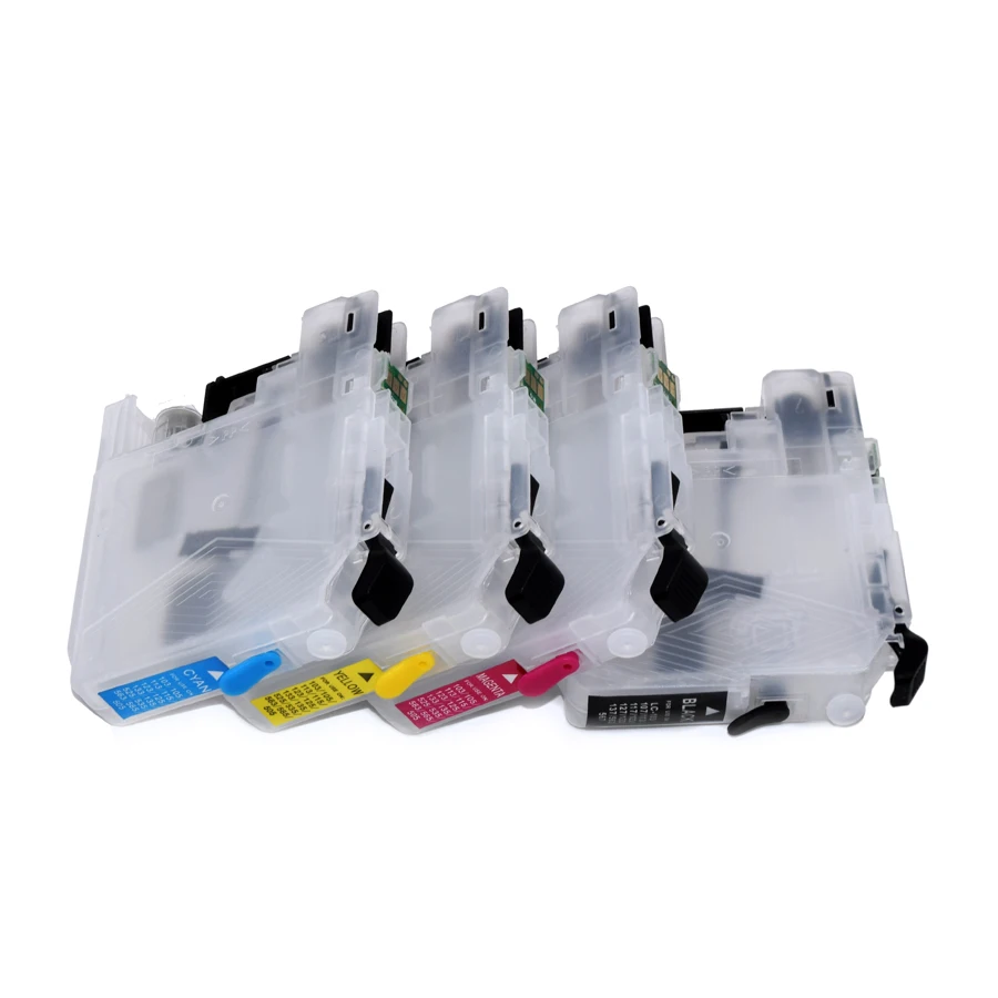 Asia LC163 Refillable Ink Cartridge With ARC Chip For Brother MFC-J245 470DW 650DW J870DWDCP-J152W J552DW J752DW Printers