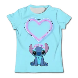 New Summer Disney Cute Girls Clothing Children's T-shirt Fashion Girls Disney Top T-shirt Summer Quick Drying Short Sleeves