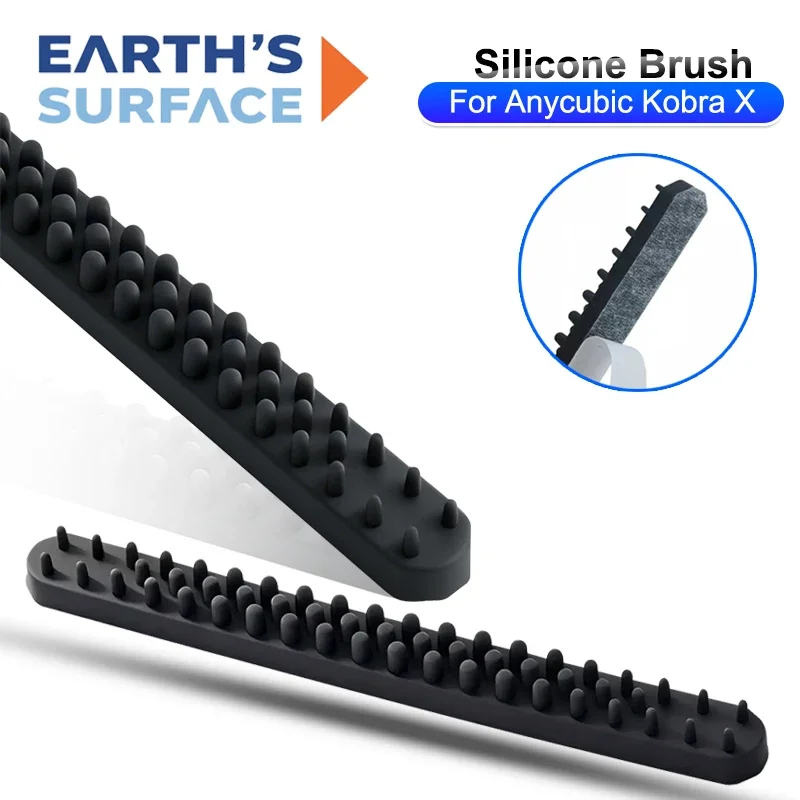 For Anycubic Kobra X Nozzle Brush Silicone Nozzle Wiper High-Temp Resist Kobra X Hotend Cleaner 3D Printer Parts