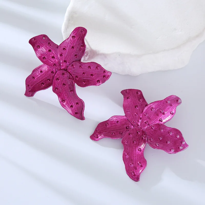 1 زوج موضة نجم البحر وأقراط أقراط للنساء الذهب اللون البحرية مجوهرات بأشكال حيوانات هدايا عيد الميلاد #3