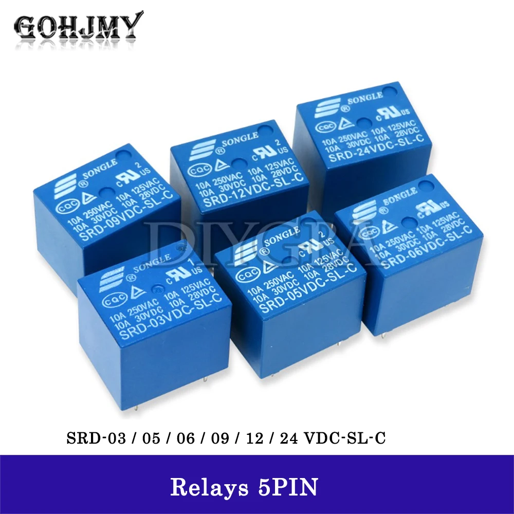 1Pcs Relays Srd-03V…
