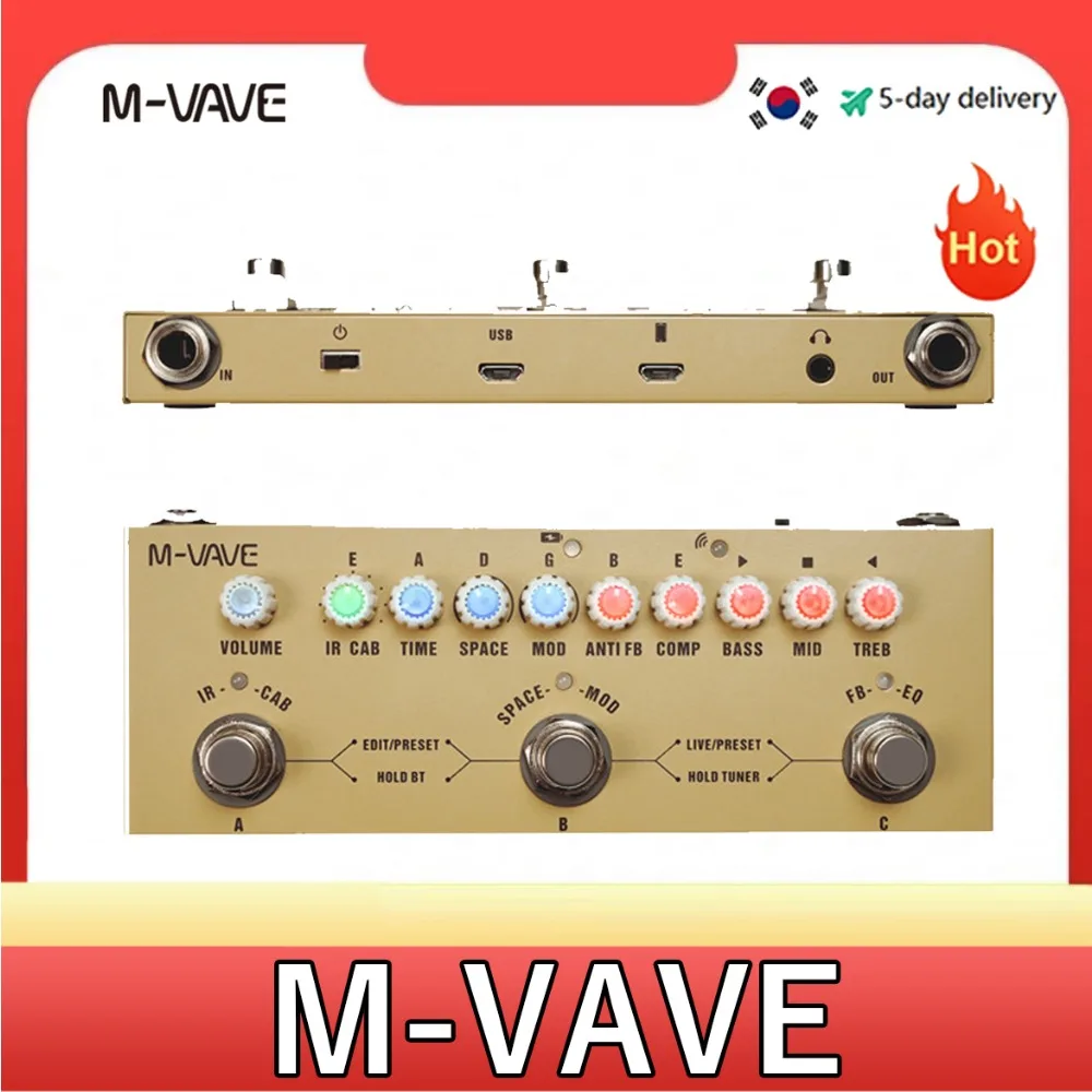 

M-VAVE Acoustic Acoustic Acoustic Guitar Folk Classical Special Internal Recording Reverberation Headphone Monitor