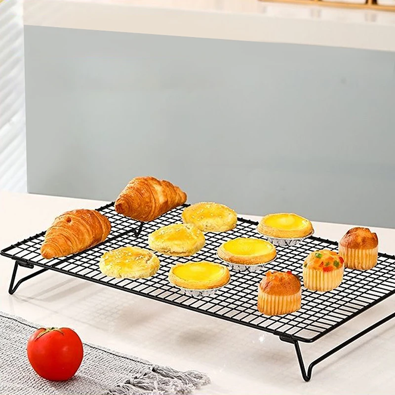 2 Pcs Cookie Cooling Racks, Cooling Racks For Cooking And Baking, Carbon Steel Wire Cooling Racks For Baking