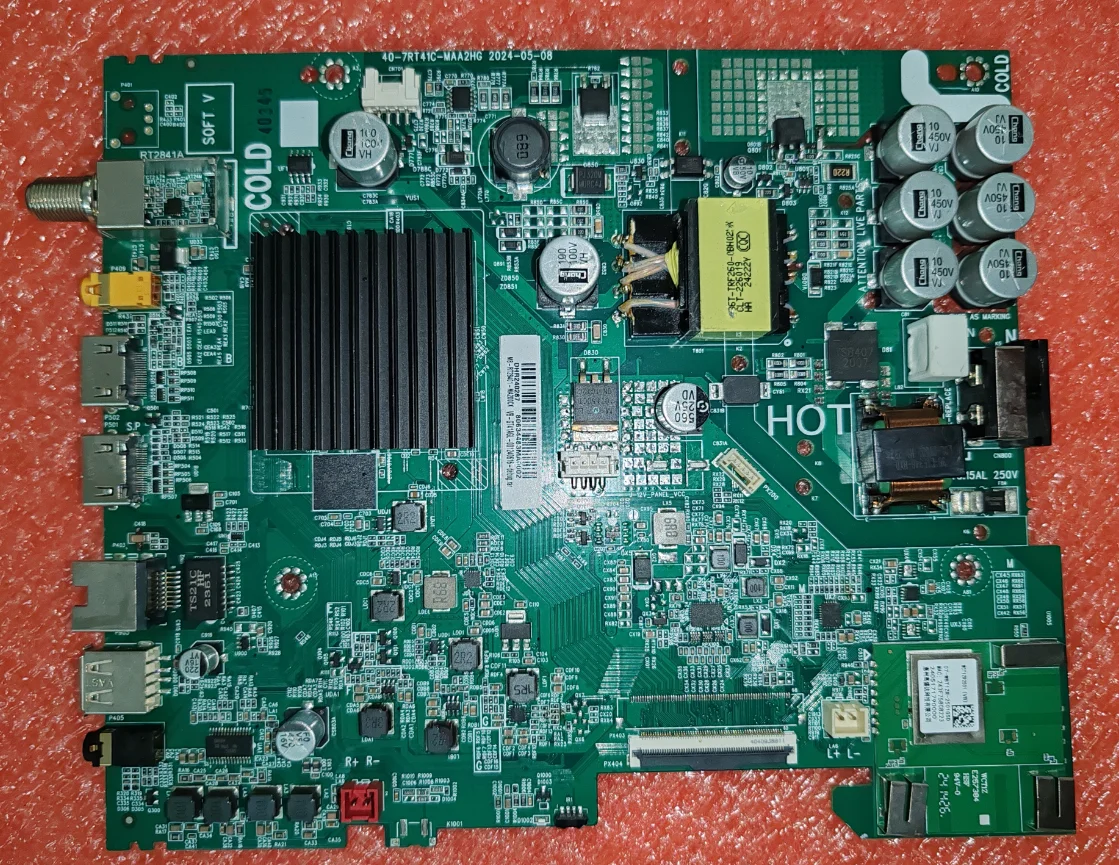 

40-7RT41C-MAA2HG LED TV motherboard, physical photo, tested well