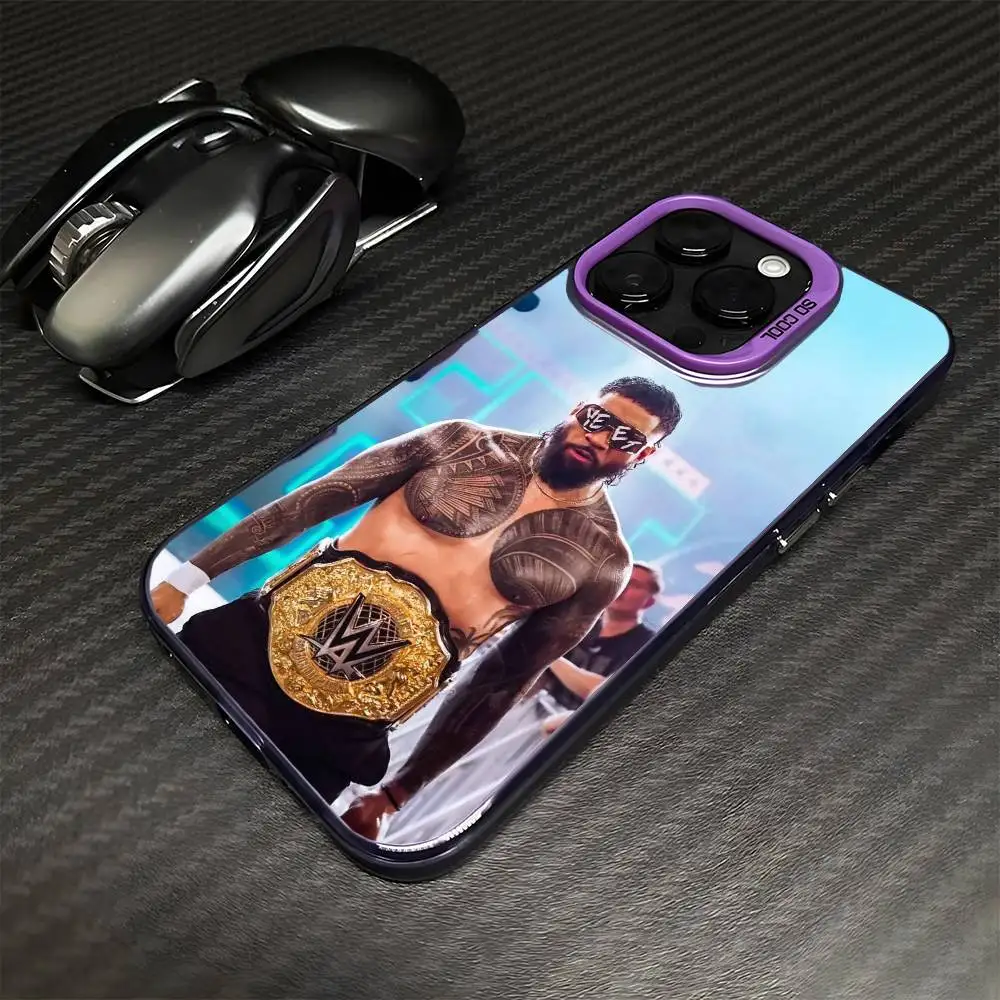 حافظة هاتف Jey Uso YEET لهاتف iPhone 16,15,14,13,12,11,Mini,Pro,MAX غطاء مقاوم للصدمات باللون الأرجواني غير اللامع