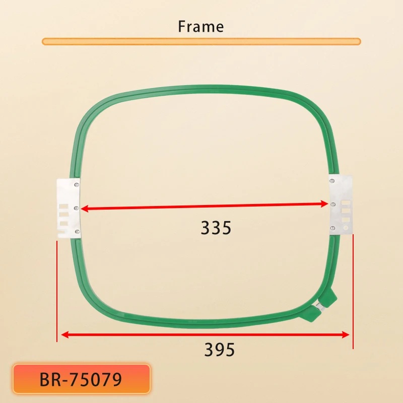 

335MM × 335MM Embroidery Square Set Frame Embroidery Hoops Plastic Cross Stitch Hoop Sewing Machine Parts Accessories