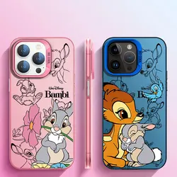 Disney Bambi Cute Shockproof Phone Case for iPhone X 13 XR 12 Pro XS Max 15 Plus 11 Pro Max 14 Pro 15 Soft Cover Thin Bumper