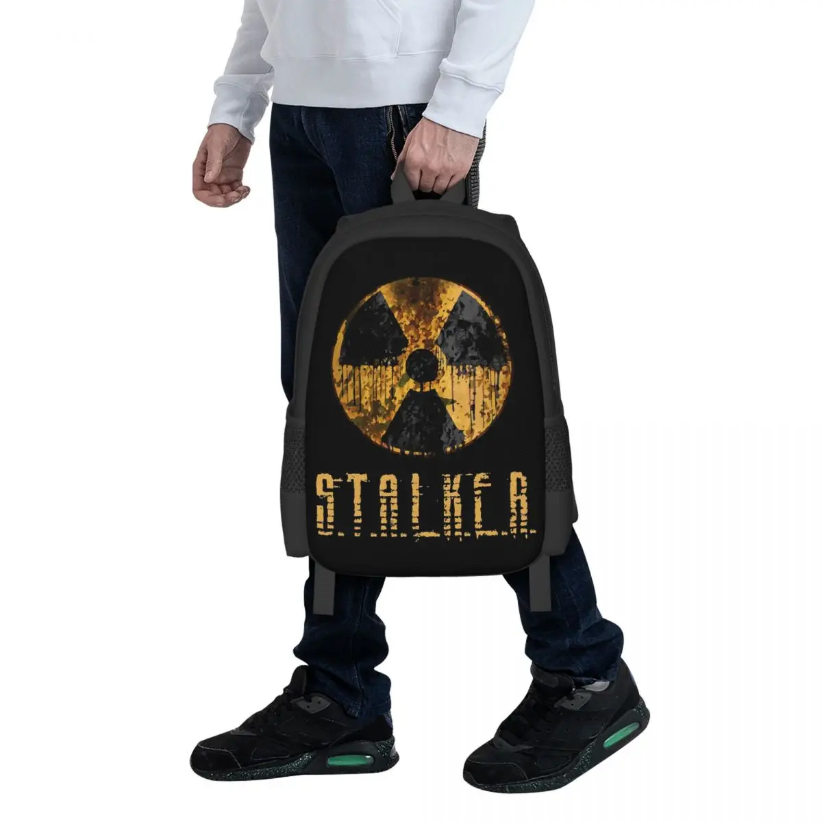 

Stalker Radiation Emblem Student Backpack School Bag Hiking Travel Daypack for Boys Girls Fashion Bookbag Shoulder Bags