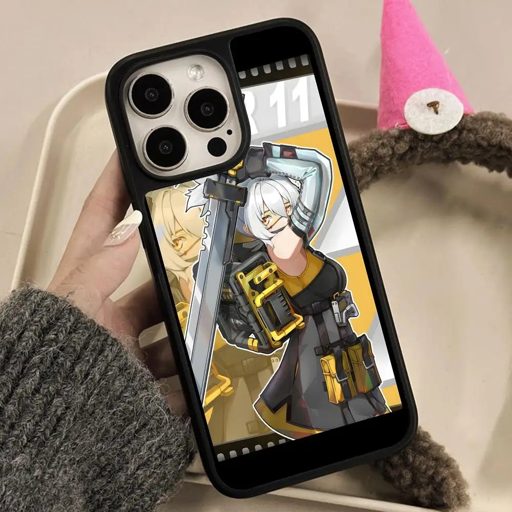 

Zenless Zone Zero Soldier Eleven Phone Case for iPhone 17 16 15 14 13 12 11 Air Pro Max Plus Matte Surface Colorful Cover Luxury