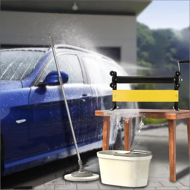 Manual Car Wash Towel Wringer Detachable Iron Stainless Steel Frame for Car Detailing Shop