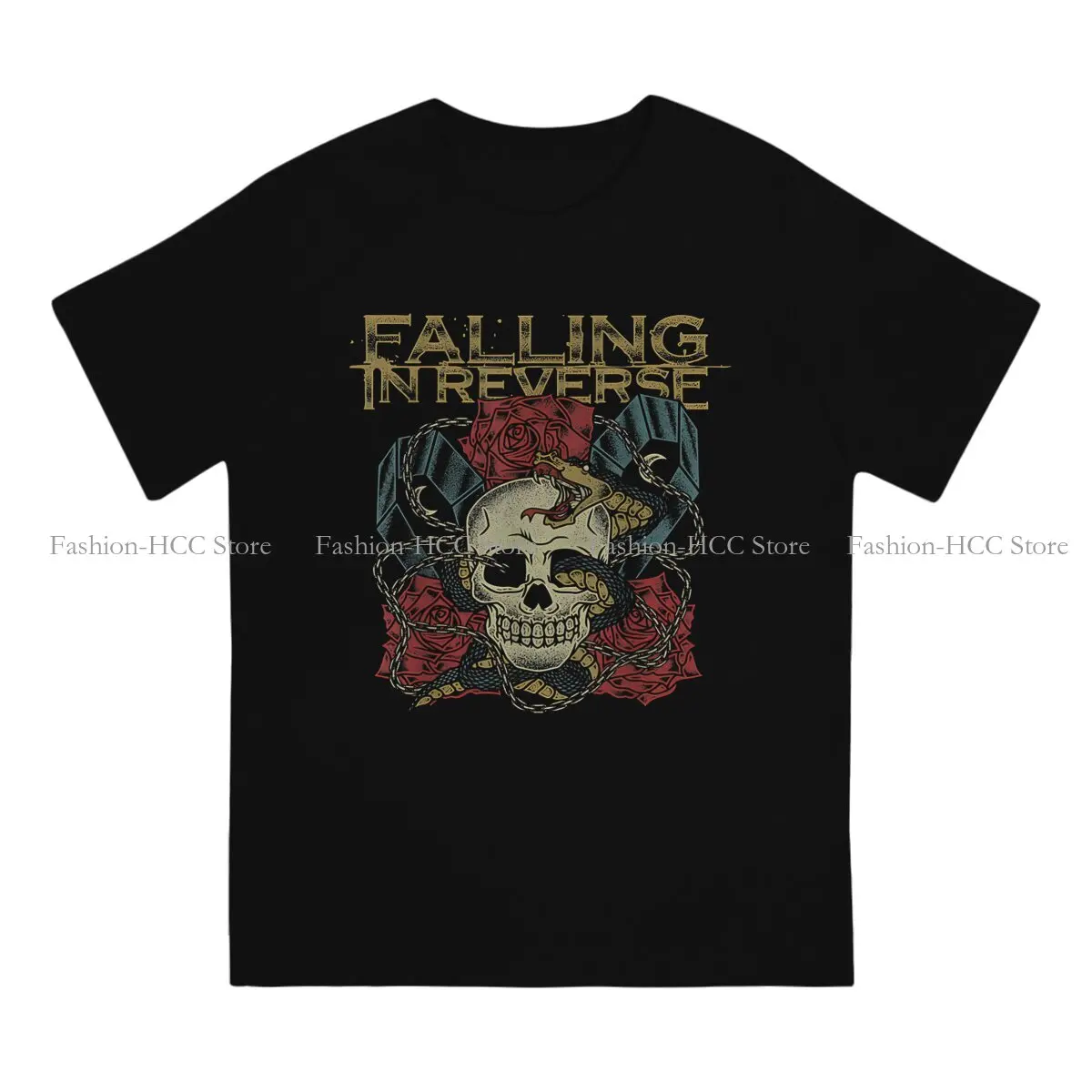 Falling In Reverse Official Merchandise The Death Newest TShirts Pierce The Veil Men Harajuku Pure Cotton Tops T Shirt