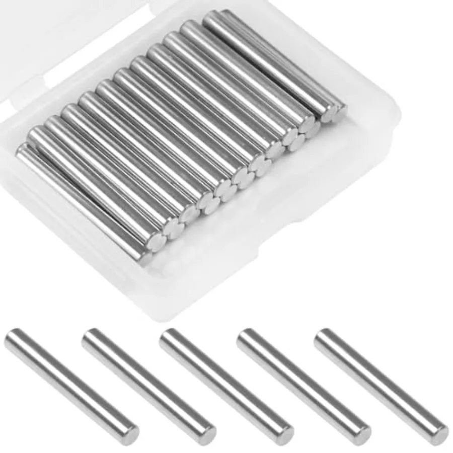 25 Pcs Shelves Dowel Pin, 304 Stainless Steel Dowel Pin, Shelf Support Pegs Pin Metal Bookshelf Pegs Support for Cabinet Furnit