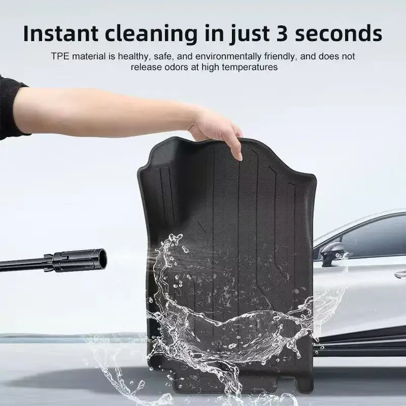 RHD Floor Mats for 2026 Foton Tunland V9 Car Mats TPE Waterproof All Weather Foot Mat Right Rudder