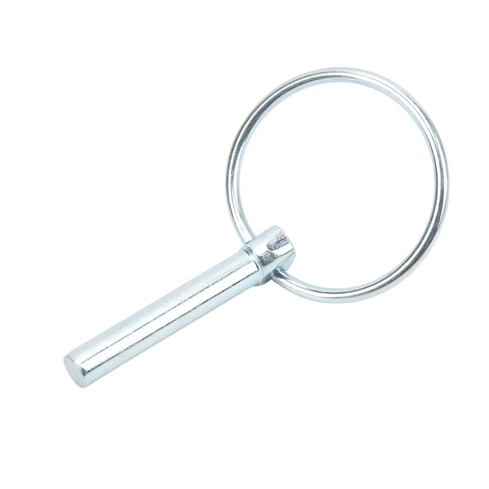 

10 Pcs Industrial Grade Carbon Steel Pin Ring Clips Silver Quick Release Safety Coupler Pin Heavy Duty Locking Pin Bike