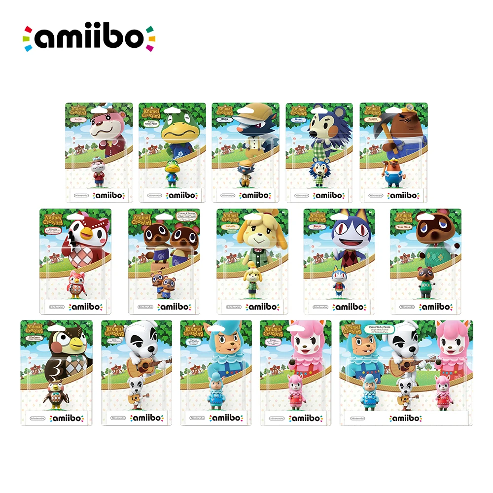 Nintendo Amiibo Figure - Animal Crossing Series -Rover/Tom Nook/Reese/Lottie/Kicks/Isabelle/Summer/Blathers for Nintendo Console