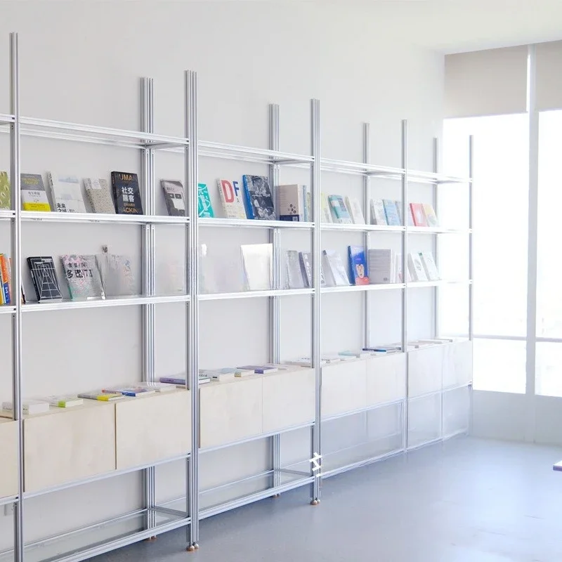 Minimalist bookshelf partition shelf, living room entrance decorative display rack