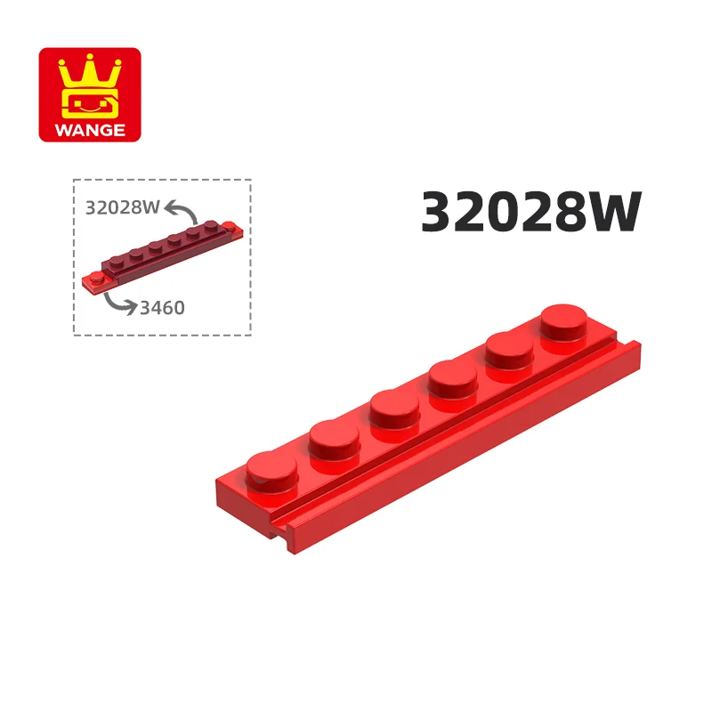 Wange 4510W 100g/76PCS Plate Modified 1x6 with Door Rail with Grooved Block Moc Compatible with Brick DIY Children