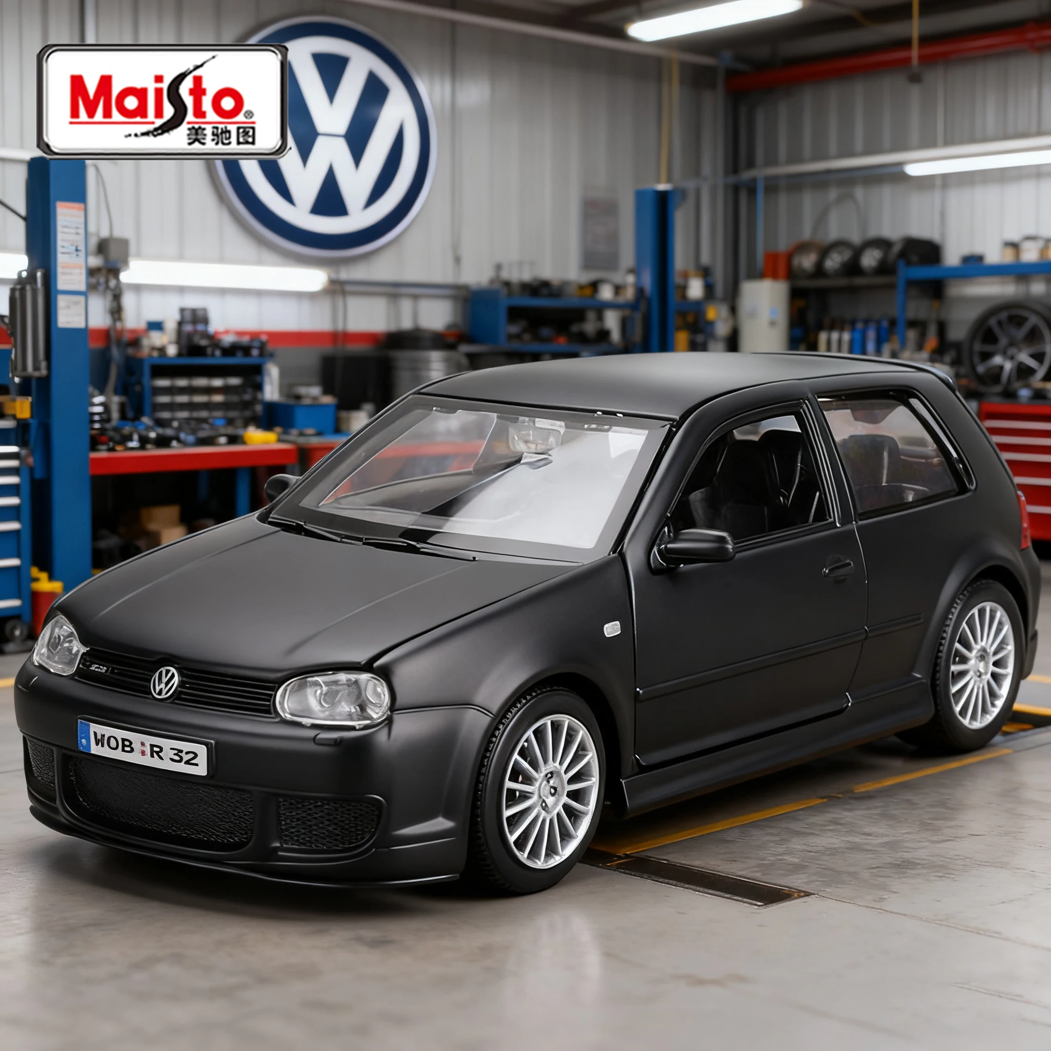 Maisto 1:24 Volkswagen VW Golf R32 voiture en alliage moulé sous pression et véhicules jouets modèle de voiture Miniature échelle modèle de voiture jouet pour les enfants