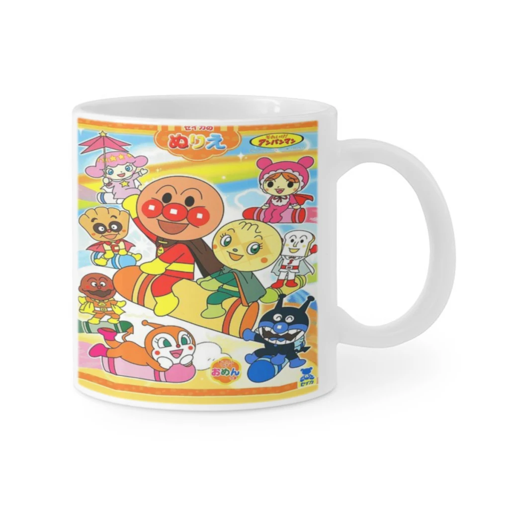 Cute Anpanman Cartoon Ceramics Coffee Mugs Tea Cup Milk Cups Gifts Drinkware Coffeeware