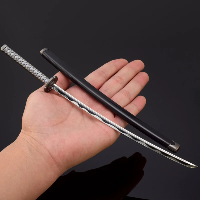 26 ซม./10.24in Cyber เกมอุปกรณ์ต่อพ่วงอาวุธรุ่นเสือขาวพร้อม Scabbard ของเล่นดาบตกแต่ง SAMURAI Katana เด็กของขวัญ