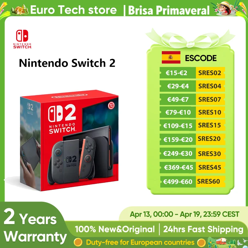 Nintendo Switch 2 z ekranem 7,9'', uchwytami Joy-Con, ulepszonym dźwiękiem, regulowaną konsolą, kompatybilny z wersjami wersjonalnymi w przeszłości, trzy tryby gry.