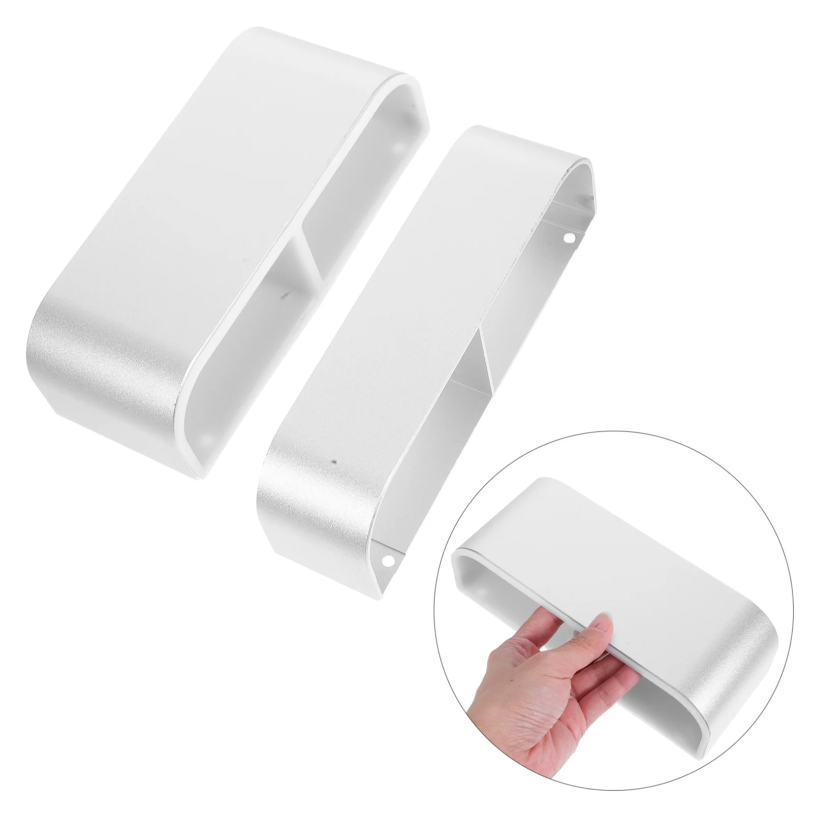 

Wall Mounted Umbrella Holder Aerospace Aluminum Space Saving For Entryway Office Hotel Adjustable Brackets Detachable