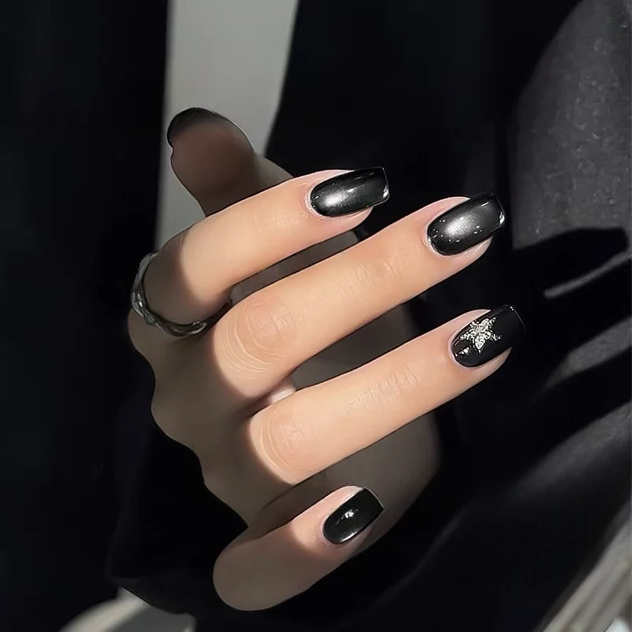 1-24 stücke WS Japanischen Stil Schwarz Glas Katze Magnetische Gel Nagellack Nail art Maniküre Varnis Semi Permanent Gel für Nagel Salon – Detail 7