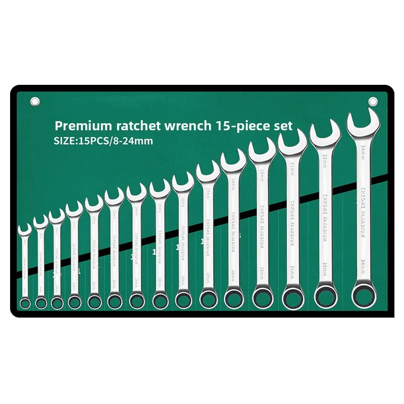 

Dual Purpose Ratchet Wrench Set With 72 Teeth Dual Head Multi Specification Quick Wrench Complete Set