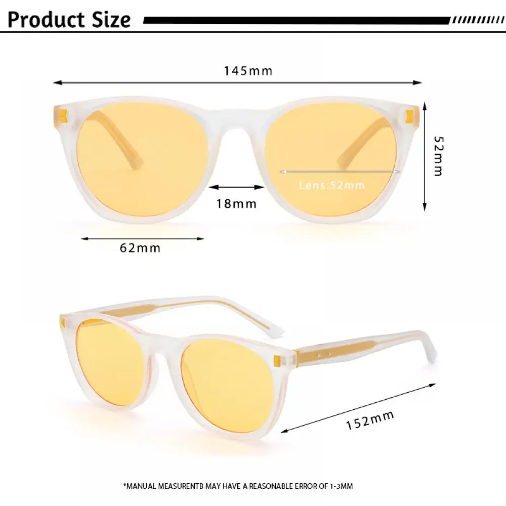CATERSIDE Herren-Sonnenbrille mit runder Fassung und Federbügel-Design, verschreibungspflichtige Sonnenbrille, verschreibungspflichtige Damen-Fahrbrille – Detail 3