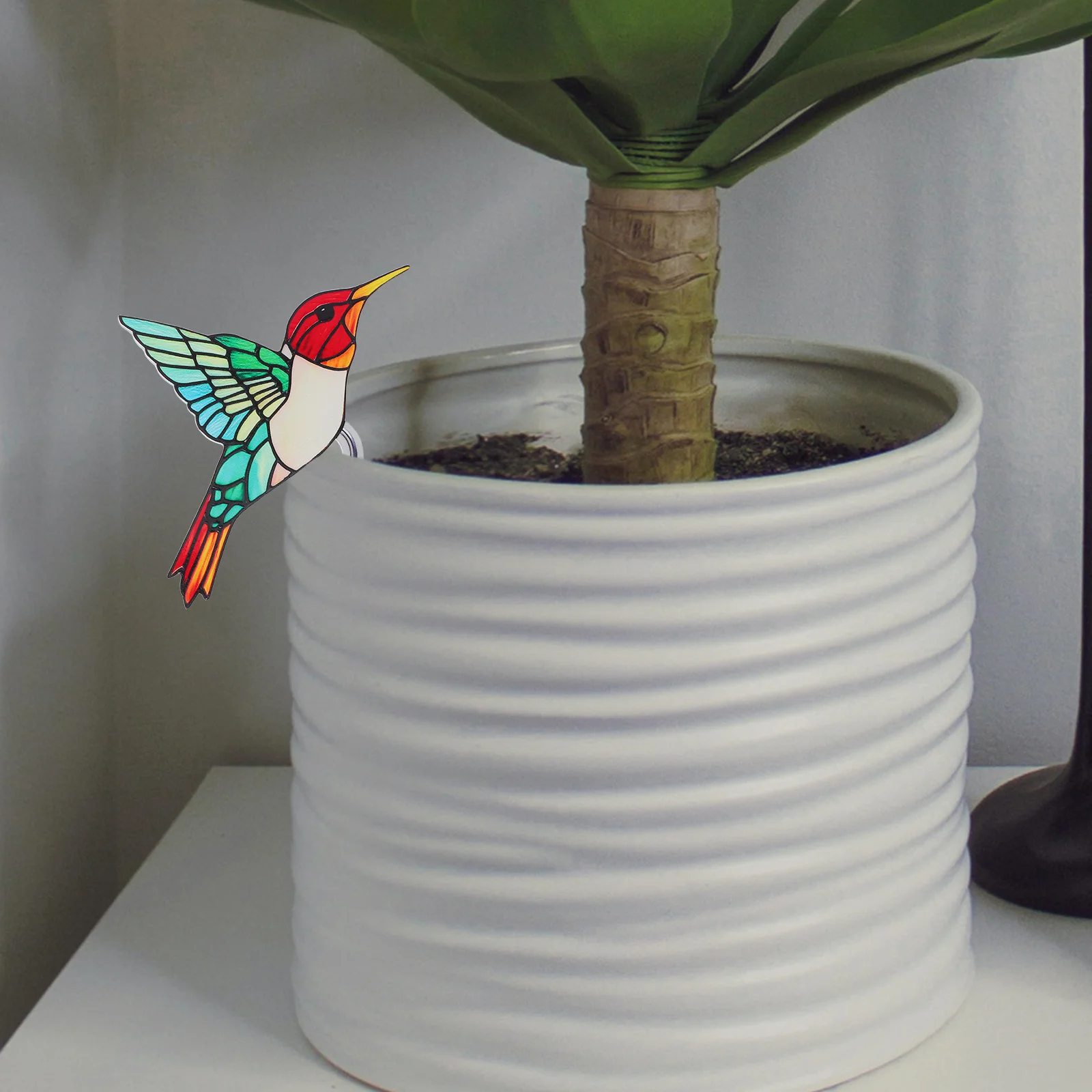 

2Pcs Acrylic Bird Planter Stakes Decorative Garden Bird Lawn Ornaments Flower Pot Decorations Indoor Outdoor Plant Accessories