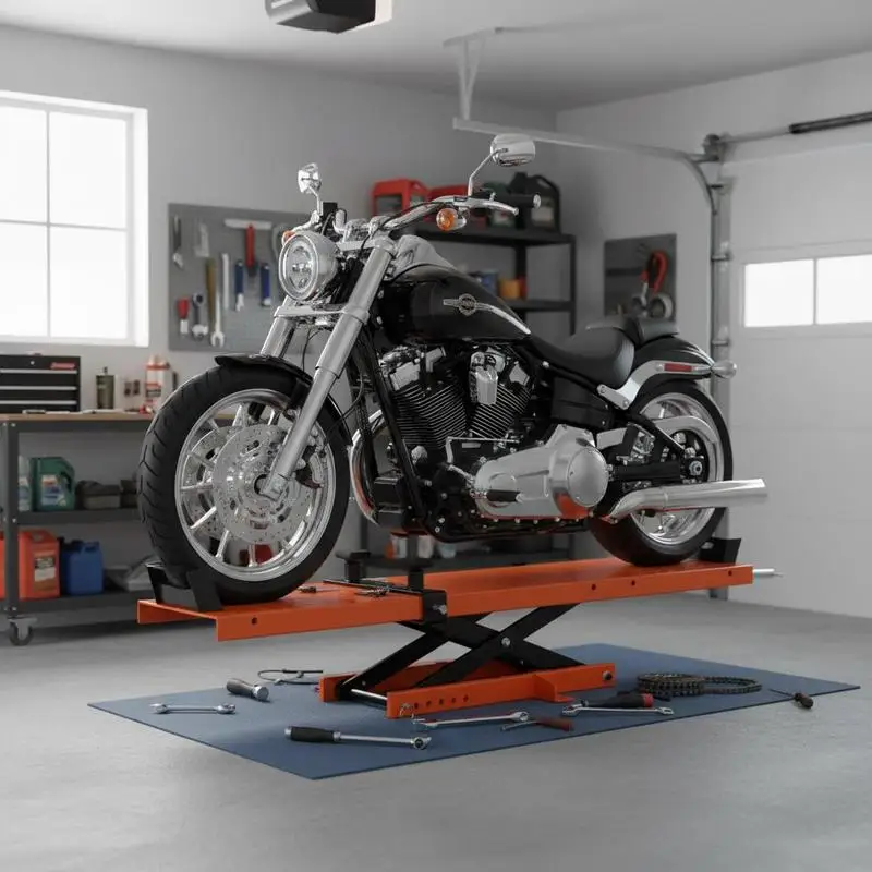 Scheren-Motorradheber bis 500 kg Hubhöhe 9,5–40 cm mit abnehmbarem Kurbelgriff für Werkstatt- und ATV-Reparaturen, lokale Lieferung