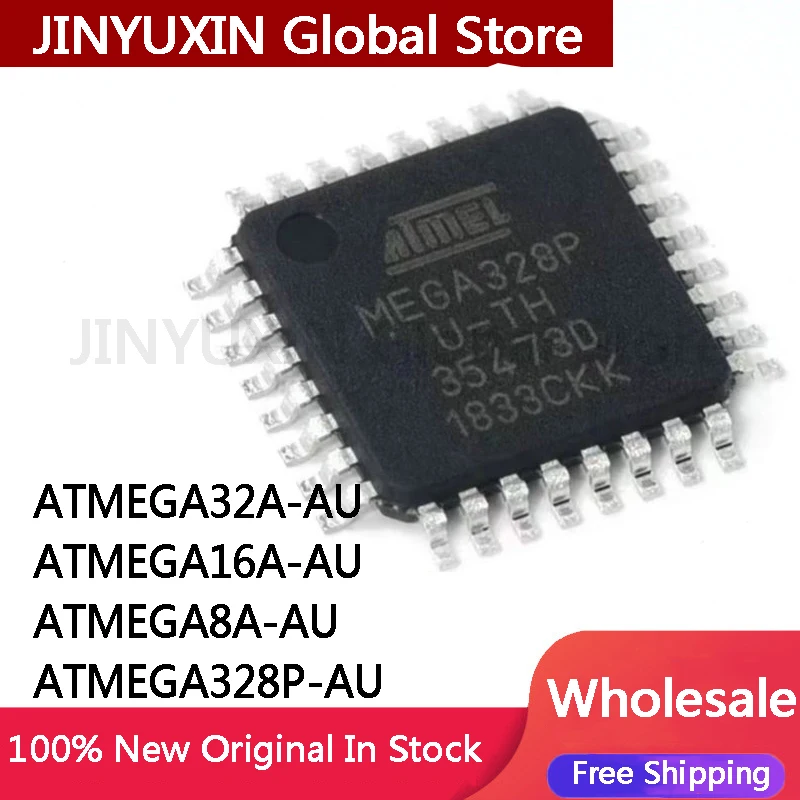100% nowy ATMEGA328P-AU ATMEGA328PU ATMEGA8A-AU ATMEGA8AU TQFP32 ATMEGA32A-AU ATMEGA32AU ATMEGA16A-AU ATMEGA16AU TQFP44 układ scalony