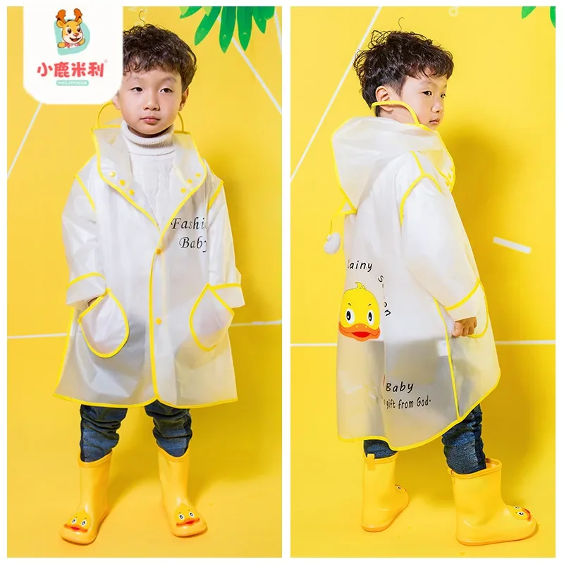 Cute Cartoon Children Rain Boots Baby Raincoat Children Soft Bottom Rain Gear Kindergarten Children Rain Boots