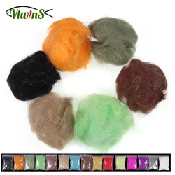 Vtwins Fishing Fly Tying Material Hare's Ice Dub Fiber Nymph Scuds Ice Wing Thorax Dubbing Material Flash Sparkle Rabbit Hair