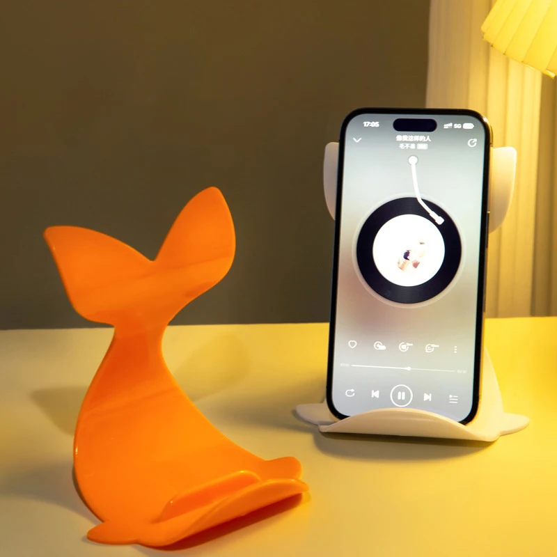 Desktop Mobile Phone Holder Creative Cartoon Holder Whale Small Ornament Mobile Phone Base Lazy Tablet Holder