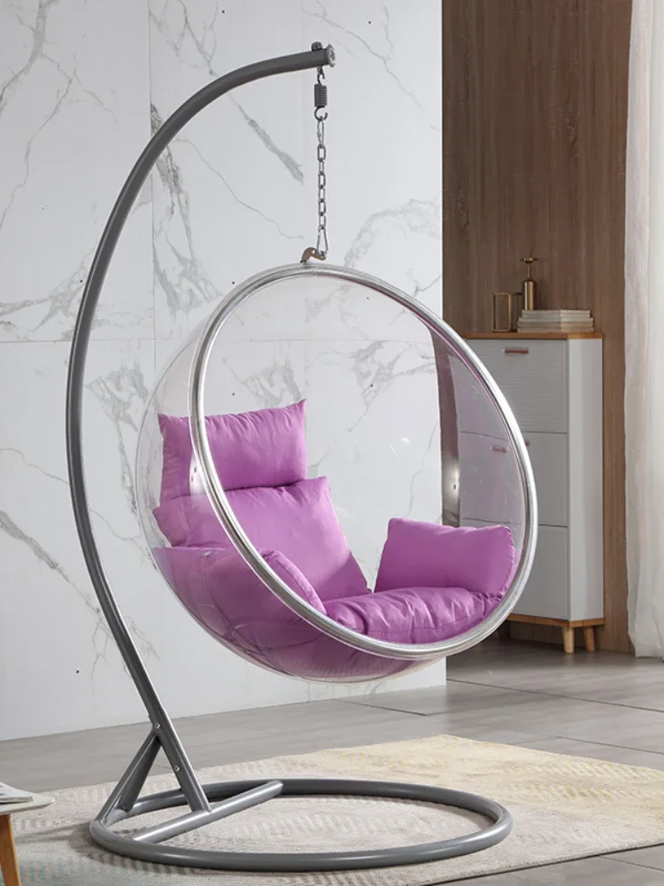 YY Internet Celebrity Glider Acrylic Basket Nordic Glider Swing Balcony Leisure Chair