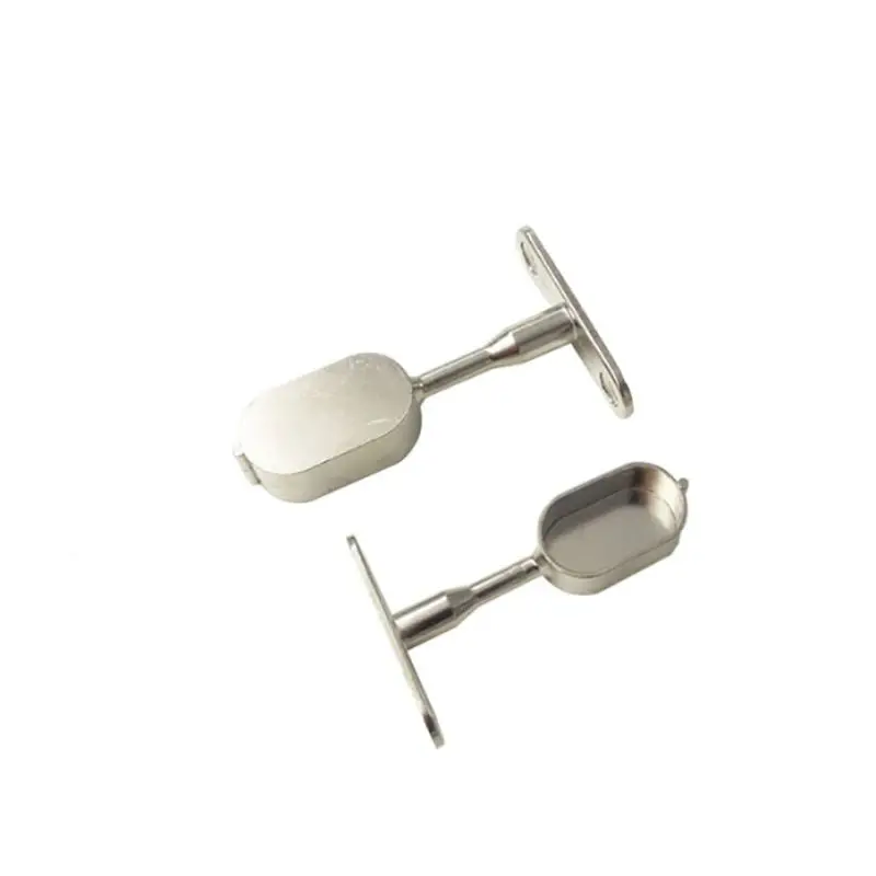 2PC/Lot Ceiling-Mount Bracket, Wardrobe Flange Socket, 16mm Tube Dia,Shower Curtain Closet Wardrobe Rod Wardrobe Support Holder