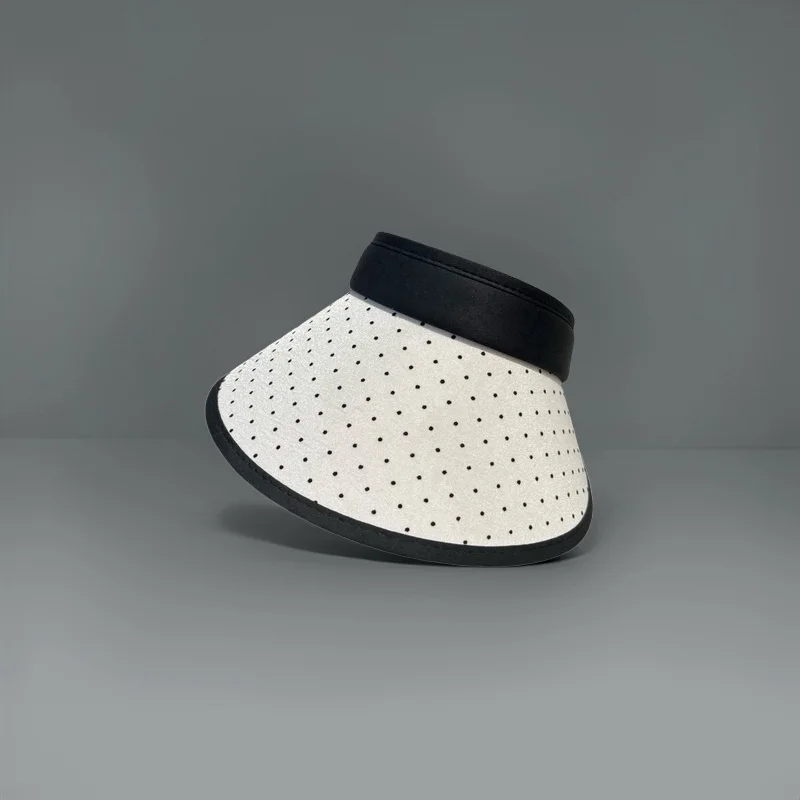

Fashion Polka Dot Visor Business Quality Durable Summer Accessory Couples Romantic Festival Gift Stylish Similar Hats Beach Hats
