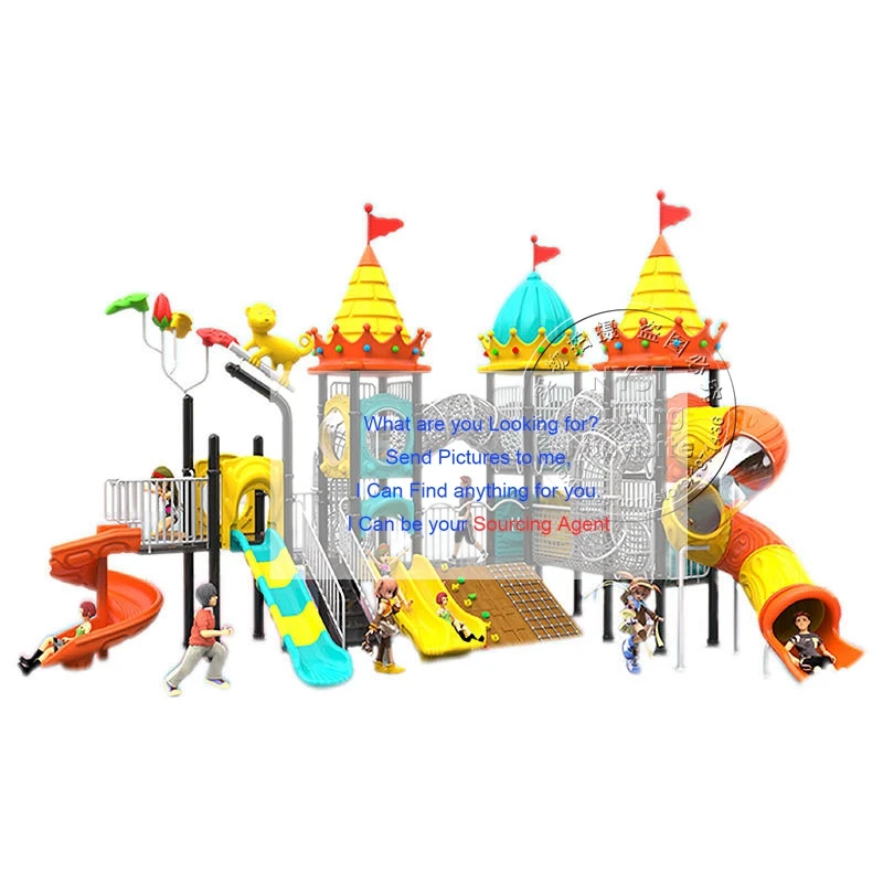 Customized Kids Play Plastic Slide New Design Amusement Park Facility School Kindergarten Outdoor Playground Equipment Slide