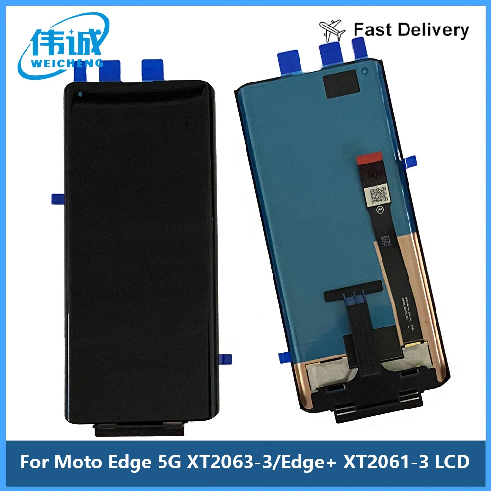 Test Original Display For Motorola Edge Plus Screen XT2061-3 LCD and Touch Screen Digitizer For Moto Edge XT2063-3 Display