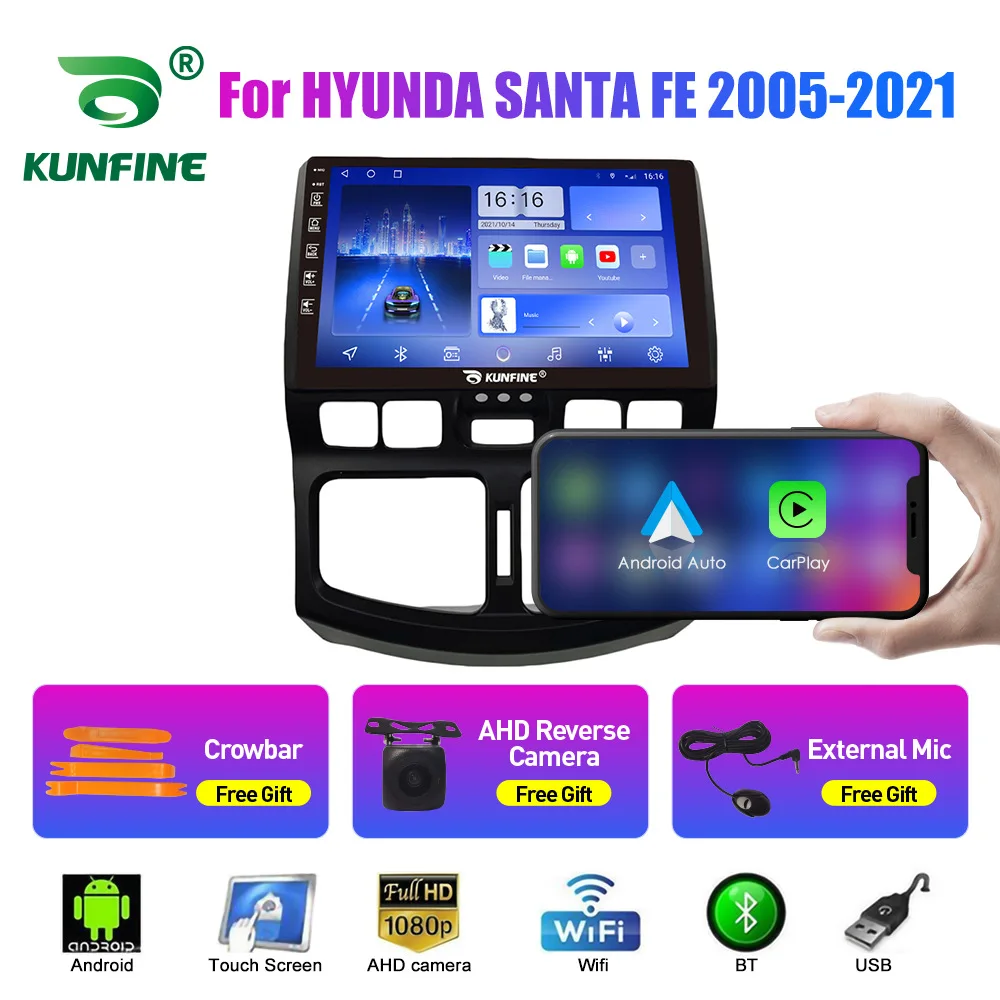 

For Hyundai Santa Fe 2005-2021 Android Navigator GPS Reversing Image Car All-in-One