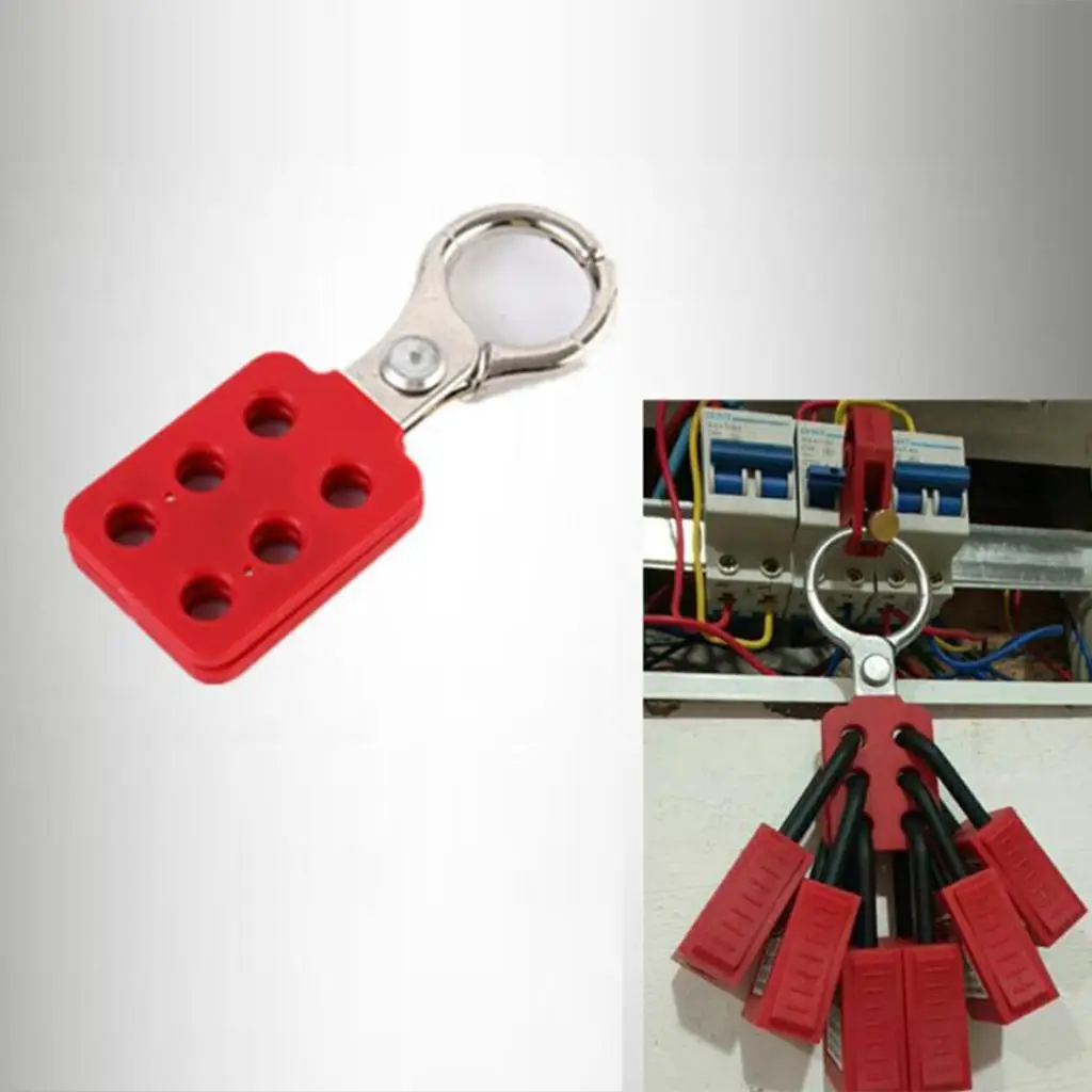Safety Lockout Tagout Hasp Steel Multi Padlock Clamp for Industrial Equipment Safe Work