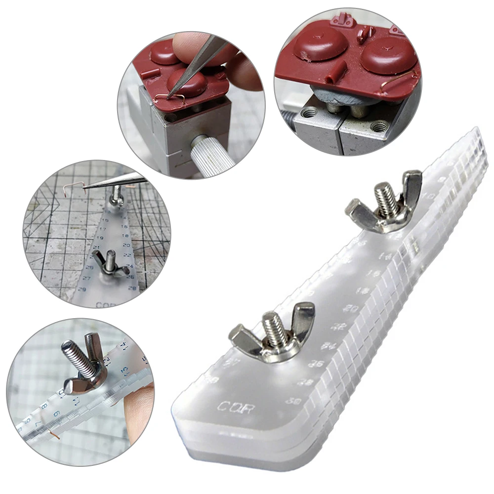 Robuster Metallrohrbieger mit Skala, ideal für Modellbau von Handläufen, multifunktionales Bastelwerkzeug, Stab, Kupferbieger, Modellbau
