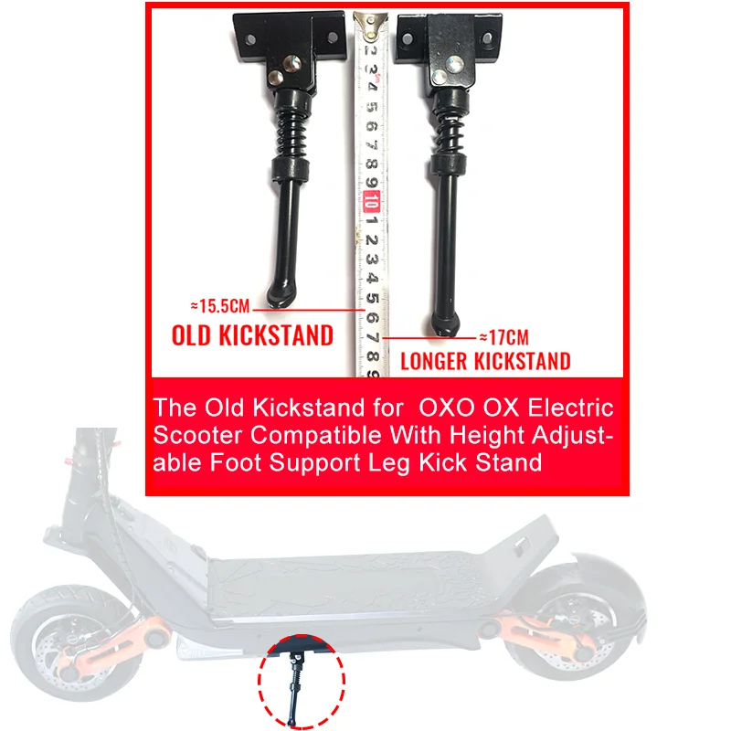 The Old Kickstand for  OXO OX Electric Scooter Compatible With Height Adjustable Foot Support Leg Kick Stand