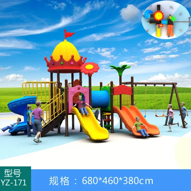 Outdoor large 89 tube slide kindergarten plastic children's slide