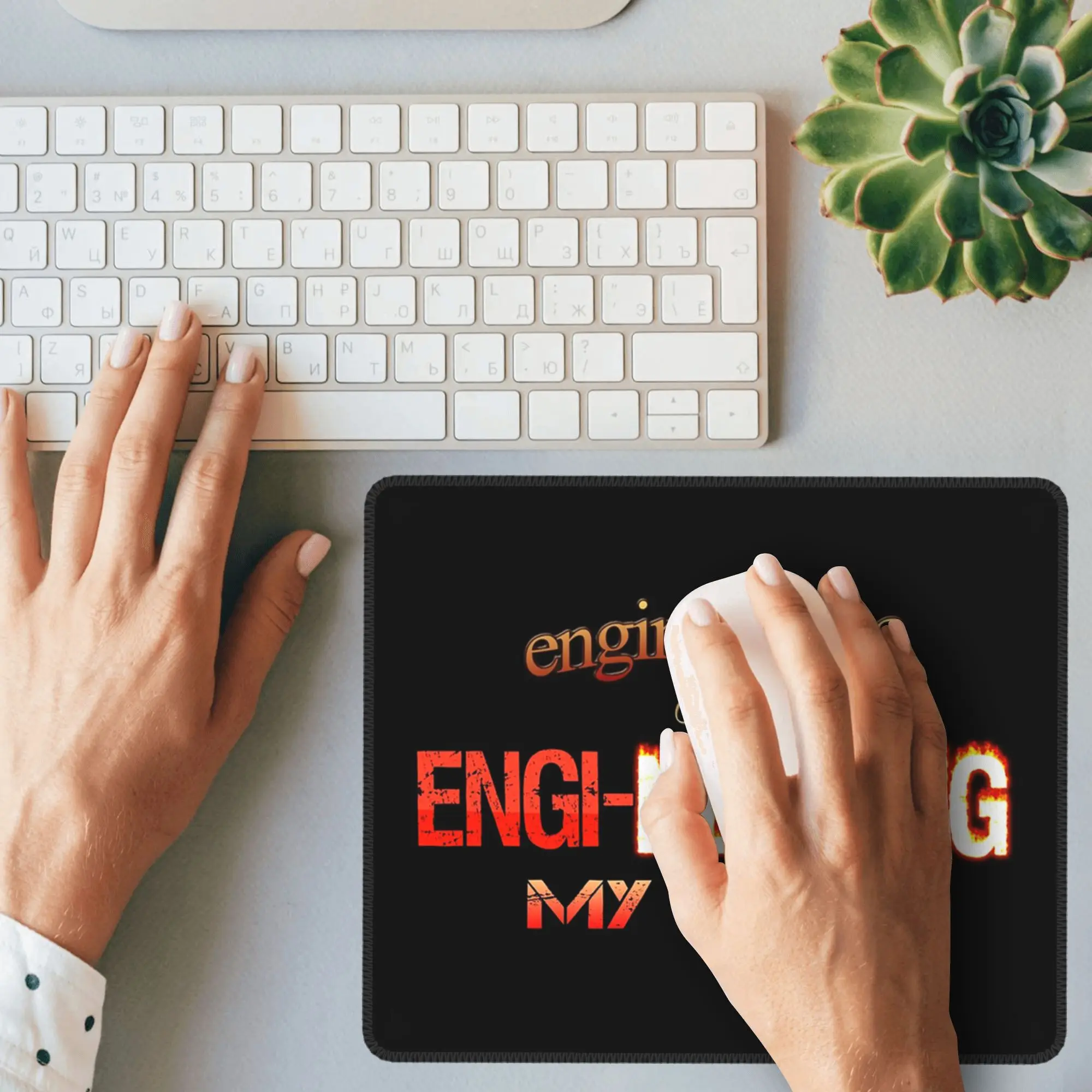 الهندسة أنا Engi-nearing My Limit مهندس Pun Mouse Pad لوحة مفاتيح الكمبيوتر ماوس حصيرة ألعاب الكمبيوتر المحمول حصيرة مكتبية الجدول الحصير